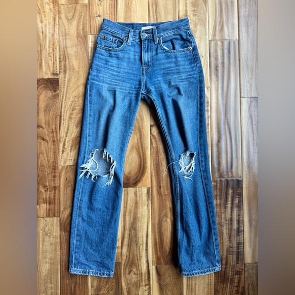 Levi's Denim - Levi’s Low Pro Straight Size 24 Blue Jeans